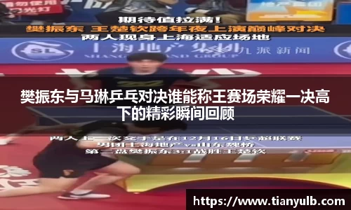 樊振东与马琳乒乓对决谁能称王赛场荣耀一决高下的精彩瞬间回顾